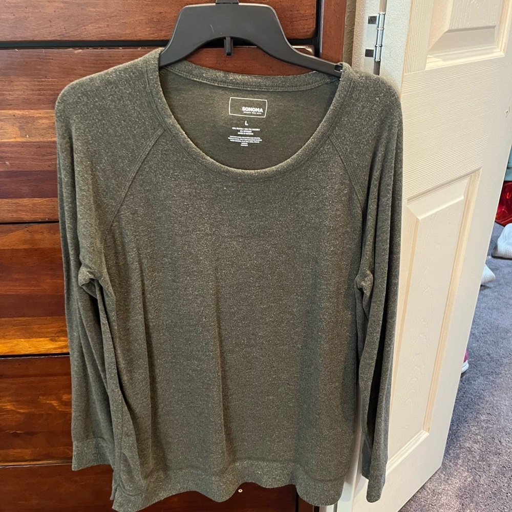 Cozy fleece sweater.